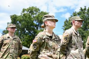 UTC female ROTC cadet