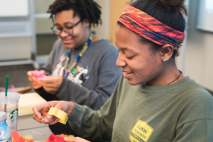 Students working together on a project