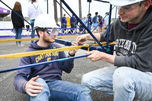 Concrete Canoe races and Steel Bridge building, Friday, March 31, 2023 at Chester Frost as part of the American Society of Civil Engineers Mid-South Student Symposium.