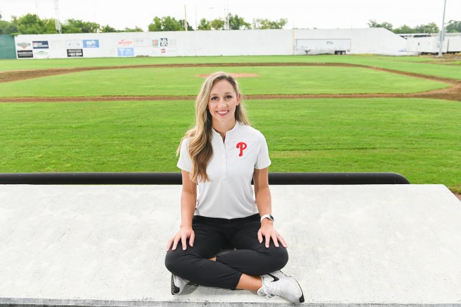 Hannah Huesmann, UTC alumna with the Phillies Hannah Huesmann, UTC alumna with the Phillies