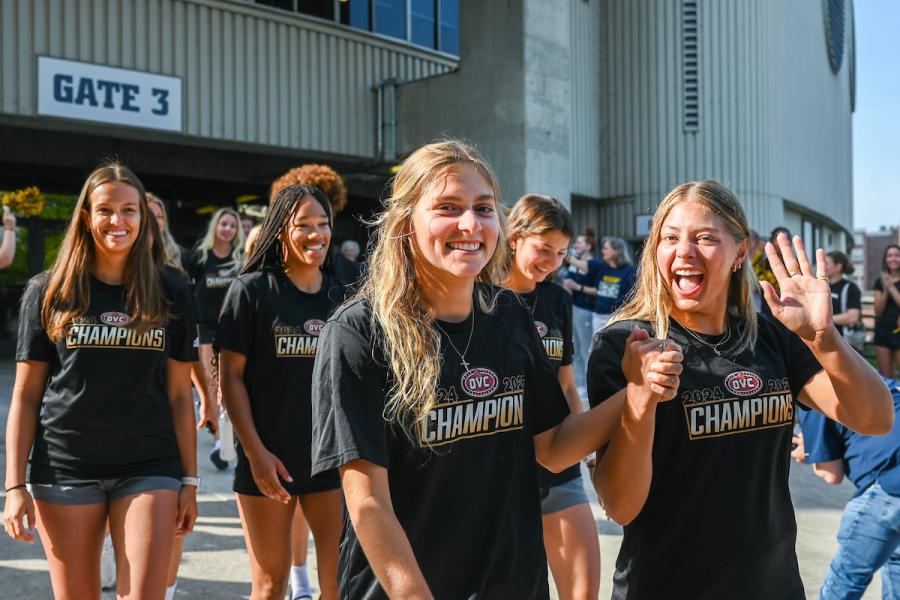 UTC Mocs Sendoff players outside of McKenzi arena