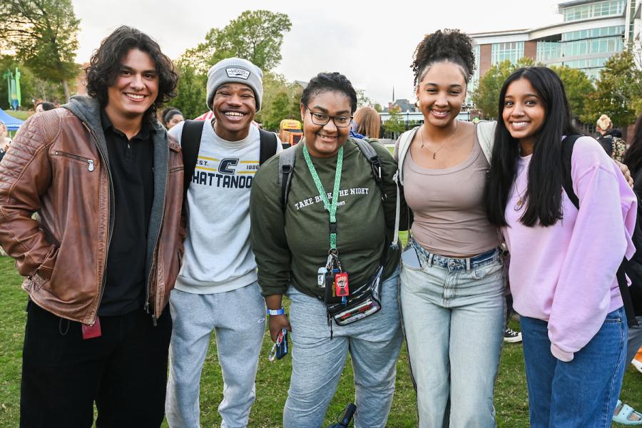 UTC students attending the fall festival