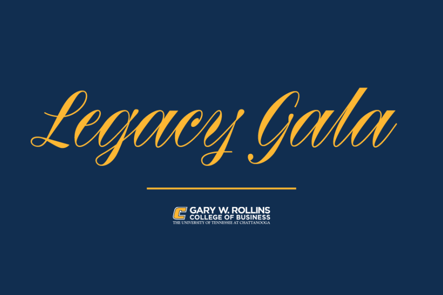 Legacy Gala graphic with Rollins College logo