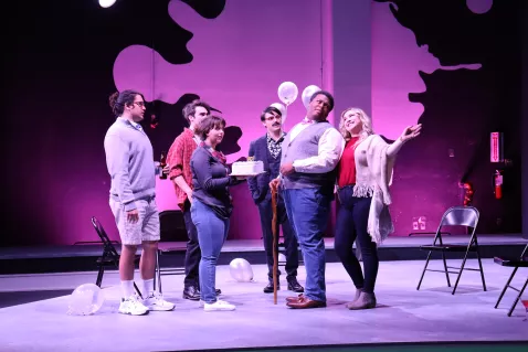 UTC Theatre students performing on stage