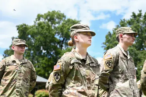 UTC female ROTC cadet